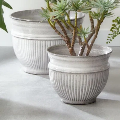 Napa Home & Garden Camelia Pots Set Of 3 In White