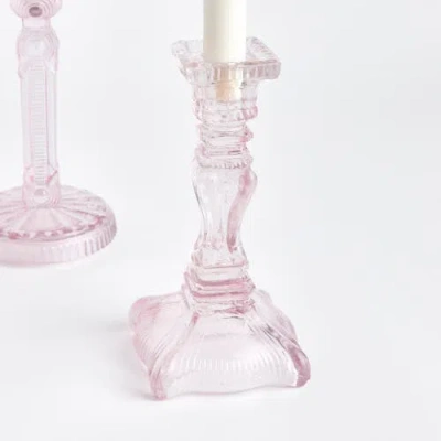 Napa Home & Garden Estella Taper Holders Large Set Of 3 In Pink