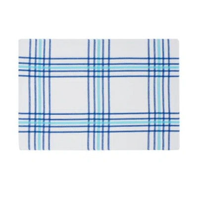 C & F Home C&f Home River Run Blue & White Set Of 6 Placemats, 13" X 19" In Blue
