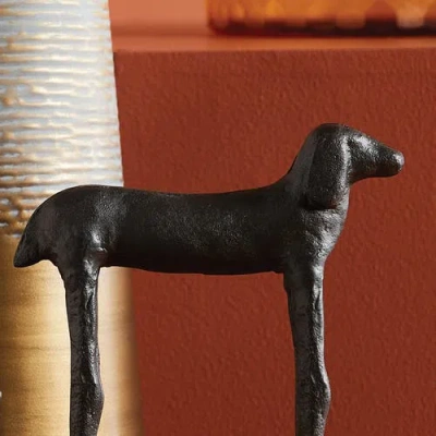 Napa Home & Garden Two Hounds Set Of 2 In Black
