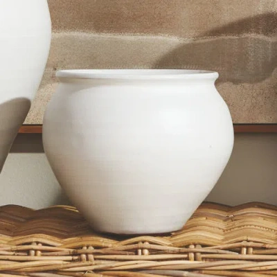 Napa Home & Garden Mirela Drum Vase In White
