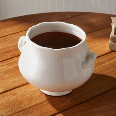 Napa Home & Garden Wellon Footed Cachepot In White