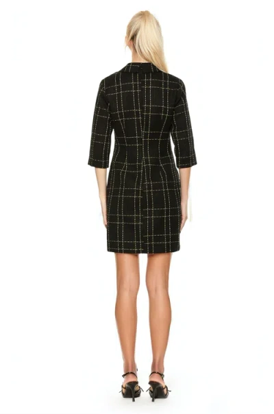 Alexia Admor Isolde Tweed Dress In Black