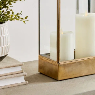 Napa Home & Garden Cottage Hurricane In Gold