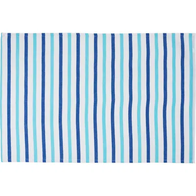C & F Home C&f Home Lakeview Blue Stripe Set Of 6 Placemats 13" X 19" In Multi