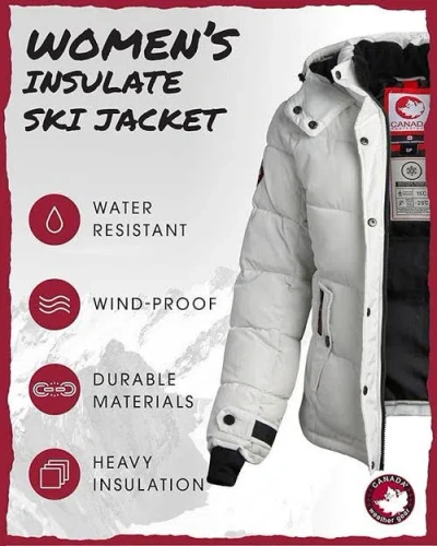 Canada Weather Gear Quilted Winter Jacket In Animal Print