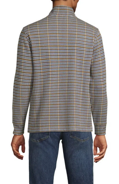 Lands' End Bedford Rib Casual Quarter Zip Sweater In Gray