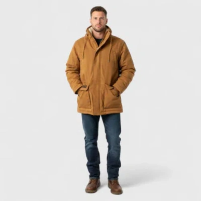 Canada Weather Gear Duck Canvas Jacket In Brown