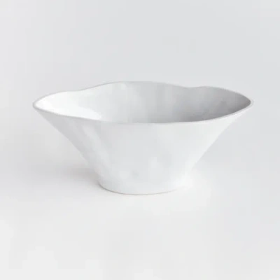 Napa Home & Garden Madara White Gloss Oval Large Ceramic Sculptural Vase 18.75" In White