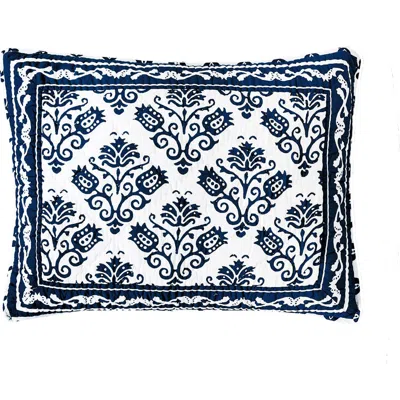 Carol & Frank 20" X 26" Colonial Williamsburg 20" X 26" Cassie Standard Sham In Blue