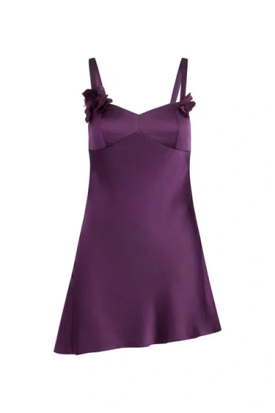 Scarlett Gasque Temptation Mini Dress In Purple