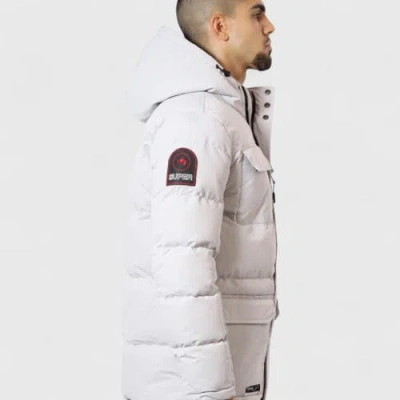 Canada Weather Gear Heavyweight Hooded Puffer Jacket In White