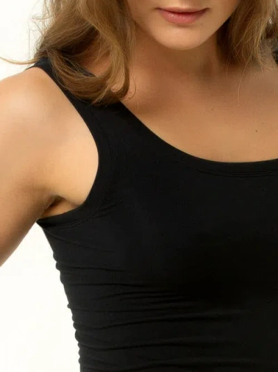 Single Stitch Seamless Modal Blend Tank In White
