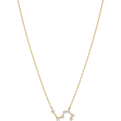 Bearfruit Jewelry 14k Gold Constellation Zodiac Necklace, 12 Zodiac Constellation Holiday Gift Idea In Gold