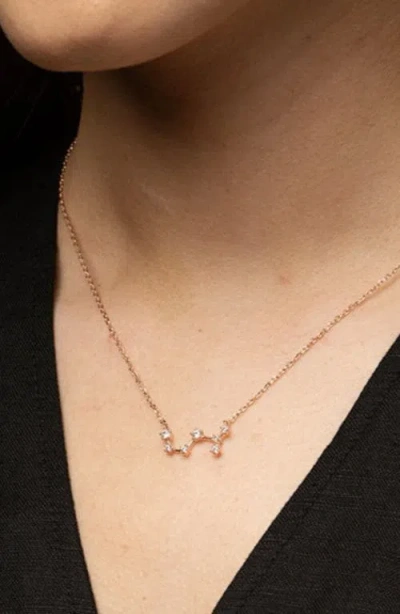 Bearfruit Jewelry 14k Gold Constellation Zodiac Necklace, 12 Zodiac Constellation Holiday Gift Idea In Gold