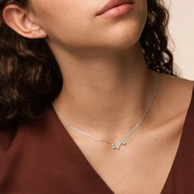 Bearfruit Jewelry 14k Gold Constellation Zodiac Necklace, 12 Zodiac Constellation Holiday Gift Idea In Silver