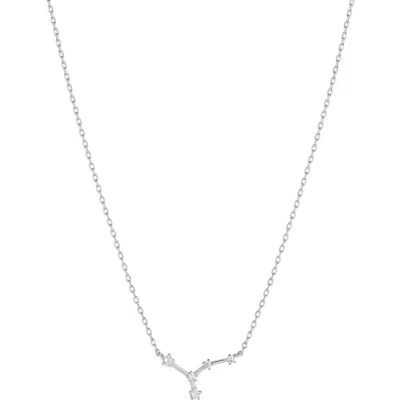 Bearfruit Jewelry 14k Gold Constellation Zodiac Necklace, 12 Zodiac Constellation Holiday Gift Idea In Silver
