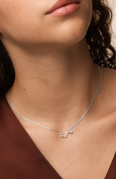 Bearfruit Jewelry 14k Gold Constellation Zodiac Necklace, 12 Zodiac Constellation Holiday Gift Idea In Silver
