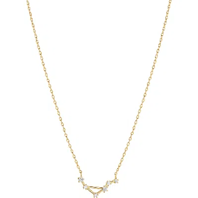 Bearfruit Jewelry 14k Gold Constellation Zodiac Necklace, 12 Zodiac Constellation Holiday Gift Idea In Gold