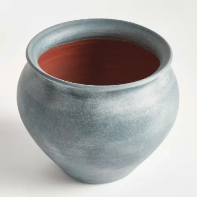 Napa Home & Garden Mirela Drum Vase In Blue