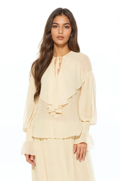 Alexia Admor Serelise Blouse In Neutral