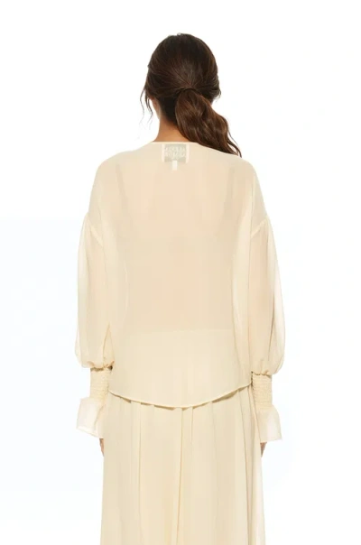 Alexia Admor Serelise Blouse In Neutral