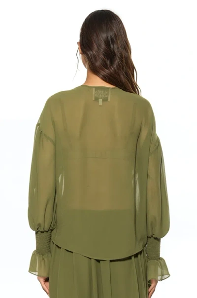 Alexia Admor Serelise Blouse In Green