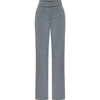 Pcfg Woven Pant With Metal Button In Blue