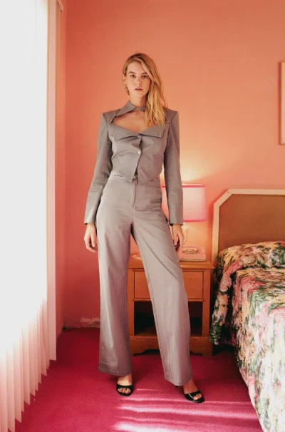 Pcfg Woven Pant With Metal Button In Blue