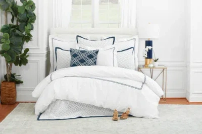 Elisabeth York Legacy Ink Bedding Sheet Collection In White