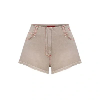 Pcfg Pure Cotton Faded Super Mini Short In Gray