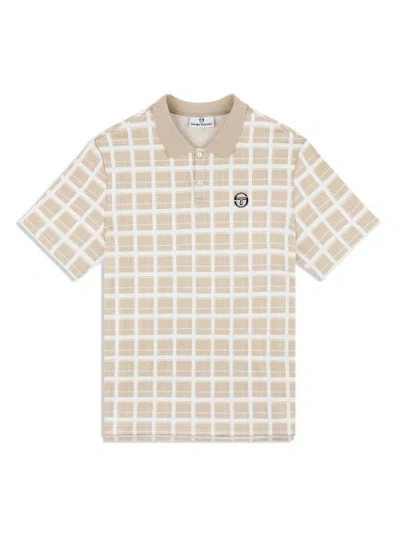Sergio Tacchini Damarindo Check Polo In Neutral