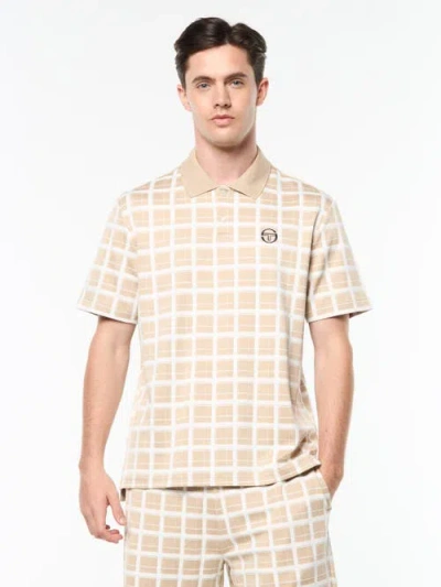 Sergio Tacchini Damarindo Check Polo In Neutral