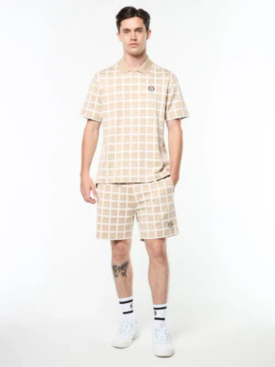 Sergio Tacchini Damarindo Check Polo In Neutral