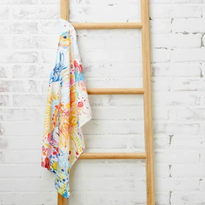 Carol & Frank Animal Kingdom Printed Kitchen Towel In Multi