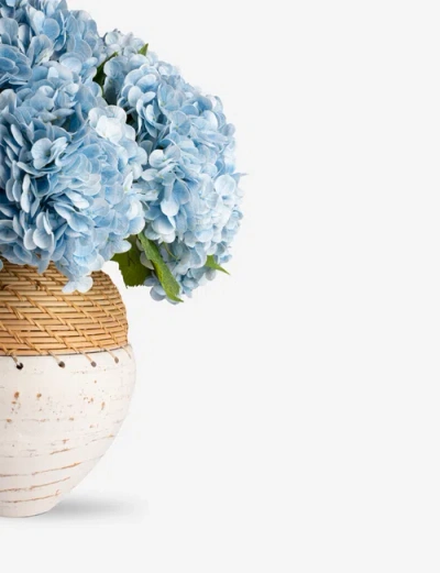 Cocobella Viviana Realtouch Hydrangea Stoneweave Arrangement In Blue