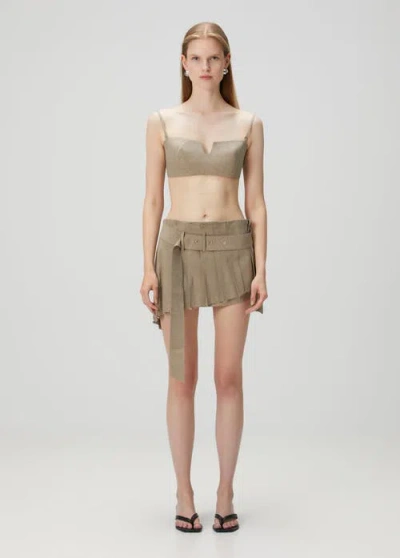 Pcfg Linen Bra In Brown