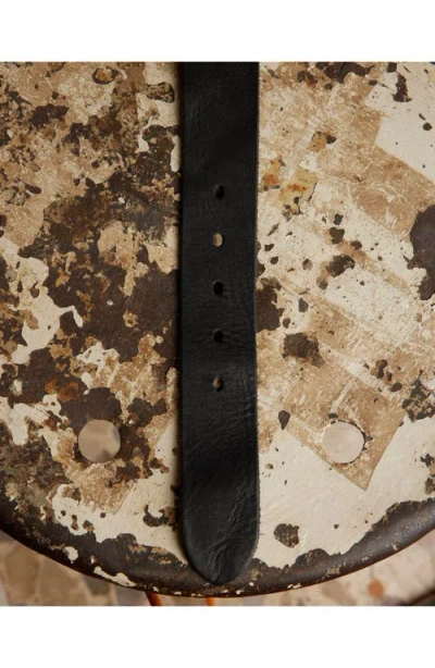 Fortela Tania Leather Belt In Black