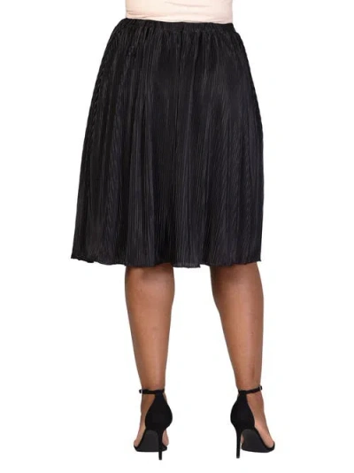 24seven Comfort Apparel Elastic Waistband Party Midi Skirt In Animal Print