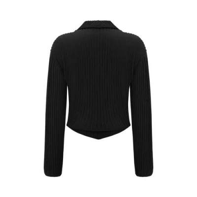 Pcfg Fitted Knit Cardigan In Black