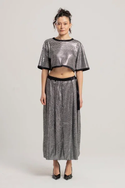 Pcfg Sequin Skirt In Black