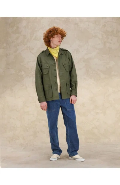 Fortela Elias Cotton Jungle Jacket In Green