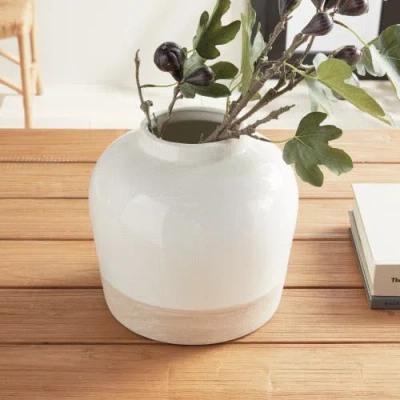 Napa Home & Garden Leona Wide Vase In Neutral