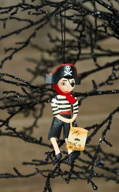 Gallerie Ii Jogger Pirate Tin Gathered Traditions Joe Spencer Halloween Ornament In Multi