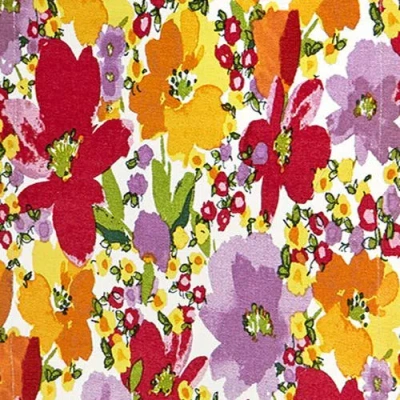 Tag Springtime Floral Pinafore Smock Cotton Apron With Pockets In Multi