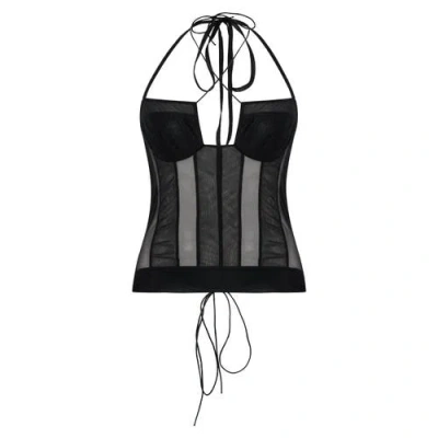 Pcfg Tulle Women Top In Black