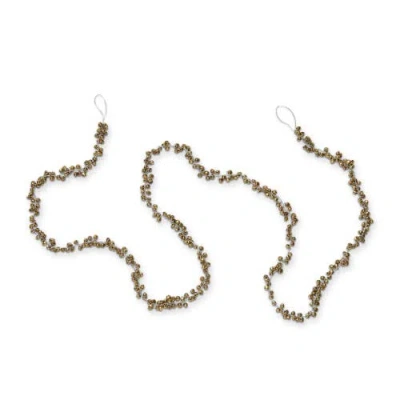 Tag Jingle Bell Garland Decorative Wall Hanging Antique Gold In Gold