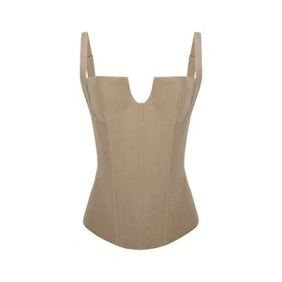 Pcfg Corset Top In Neutral