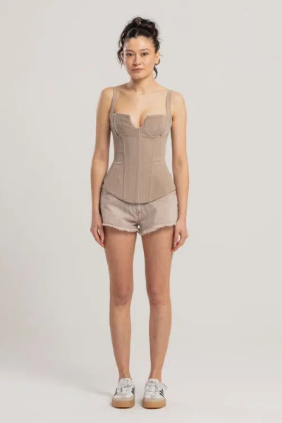 Pcfg Corset Top In Neutral