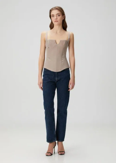 Pcfg Corset Top In Neutral